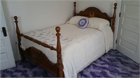 Bedroom Suit w/Full Bed, 2 Dressers & 2 Chairs