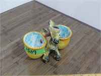 Hand Painted Ceramic Donkey Made in Italy
