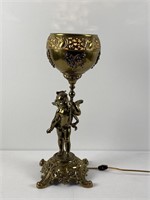 Vintage brass angel lamp