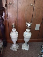 Early Alabaster table lamps