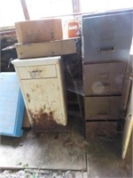 4 DRAWER METAL FILE CABINET AND METAL KITCHEN