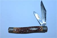 SEARS USA JIGGED HANDLE 2 BLADE POCKET KNIFE