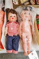 Rubber Doll w/Outfit; Vintage Plastic Doll