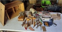 HUGE Box LEATHER Working Tools Carving PUNCHES+
