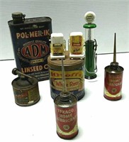 8 Assorted Oil & Lubricant Containers