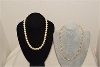 Two Napier Pearl Necklaces