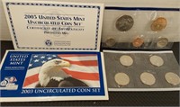 2002 and 2003 uncirculated mint set