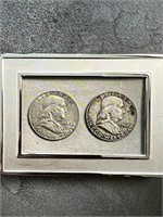 (2) 1962 U.S. Franklin Half-Dollars in P