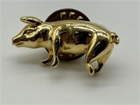 Vintage Camco Gold Tone Pig Pin