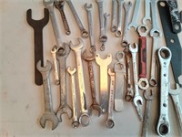 Large lot of Open End Wrenches