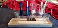 Assorted Candles and Candle Holders