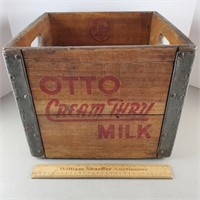 Vintage Otto Milk Crate 11" H