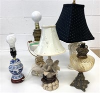 5 Assorted Style Table Lamps AS IS