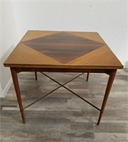 Mid century Paul Mc Cobb wood & brass side table