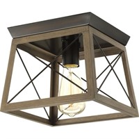 BRIARWOOD COLLECTION ONE LIGHT FLUSH MOUNT IN