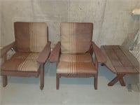 Cedar Chairs & Table