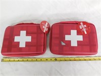 (2) First Aid/Medicine Bags, Empty, For