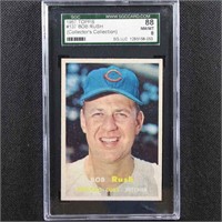 Bob Rush SGC 8 Graded 1957 Topps Baseball Card