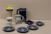 9pc Wedgwood; tallest 6.5"