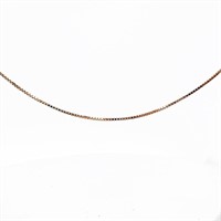 20" Classic Box Link Chain 14k Yellow Gold