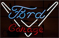 Neon Advertising Lighted Ford Garage sign