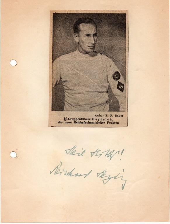 Reinhard Heydrich Autograph