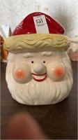Christmas Santa face with cap head candy