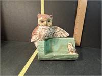 Ceramic Owl Card Holder