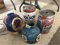 5 liter beer cans, Pabst light (condition