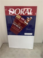 Doral Cigarette Metal Advertising Sign