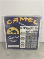 1994 Camel Cigarette Business Hours Sign