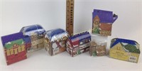Set of Dickens Village Series ornaments ((6)-All