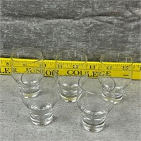 Set of 5 Rosenthal Crystal Shot Glasses Germany