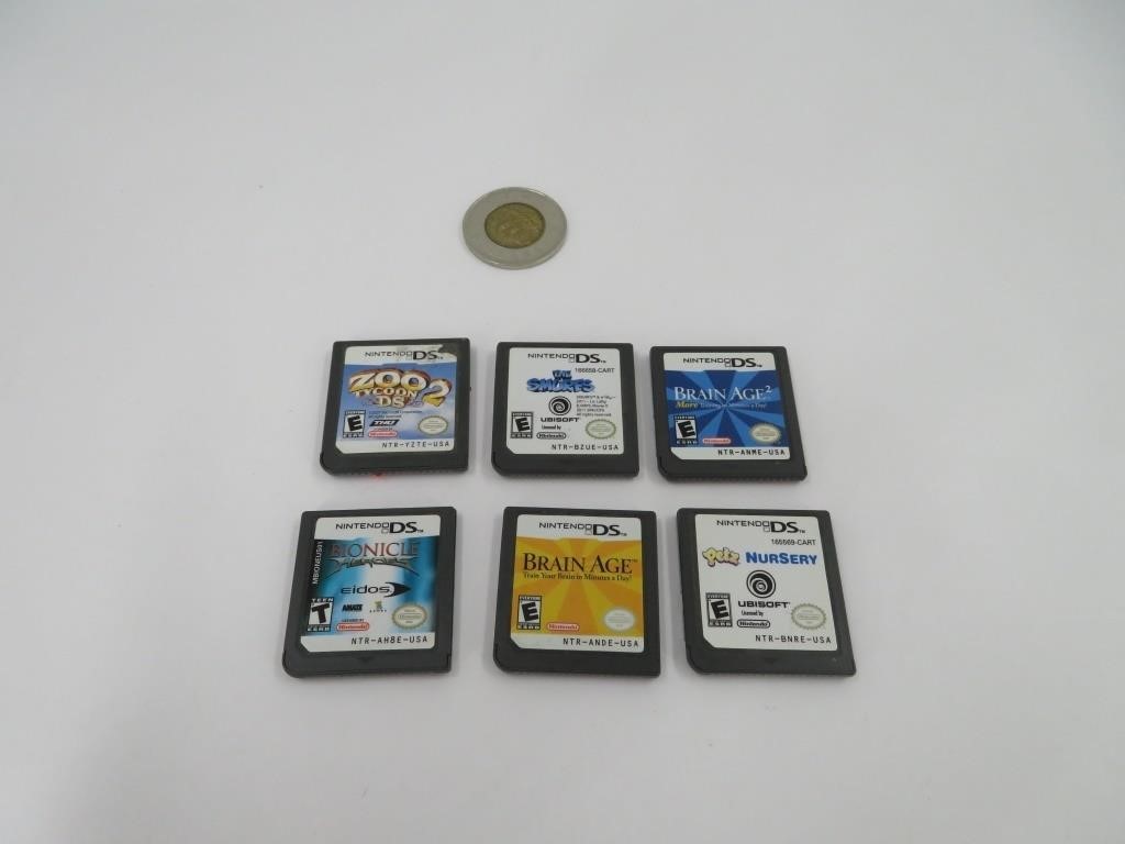 6 jeux pour Nintendo DS