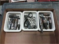 assortment of tap and dies