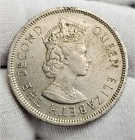1960 Hong Kong Queen Elizabeth The 2nd $1 Coin