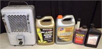 Electric Heater, (2) Gallons Antifreeze & More
