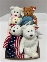 6 Ty Beanie Buddies With Tags