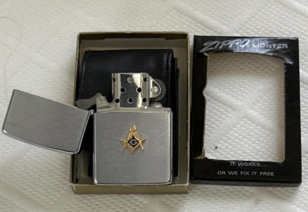Masonic Zippo lighter