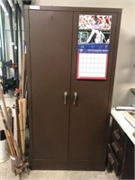 Brown Metal Utility Cabinet