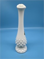 Fenton Hobnail Milk Glass Bud Vase