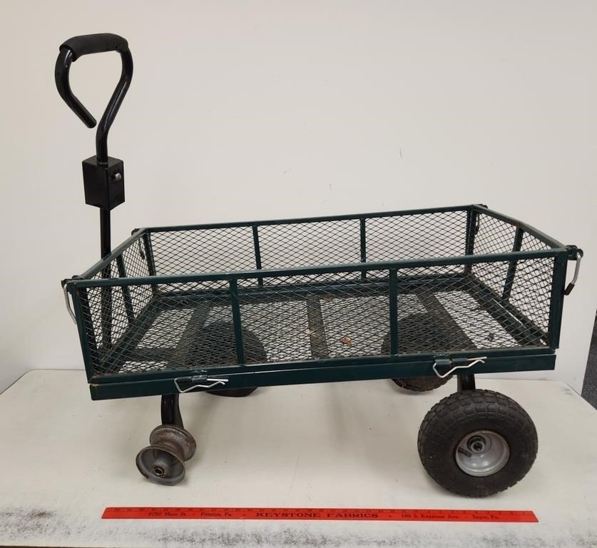 Metal Handled Cart, 20" x 36" x 17" - needs new