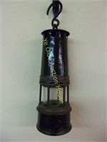 Old Miner's Kerosene Lamp with Val St. Lambert