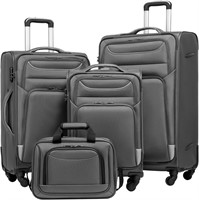 Coolife 4 Piece Luggage Set (gray)