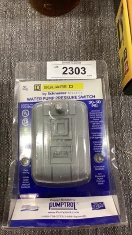 SquareD water pump pressure switch