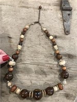 Beautiful Shades of Browns Beaded Necklace