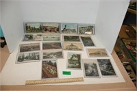 Vintage Post Cards, Shades, Ind., St. Louis, Mo.