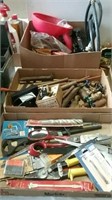 Garden tools and misc. pipes & hardware