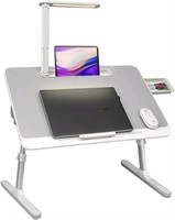 Open Box RAINBEAN Lap Desk for Laptop, White 41.6D