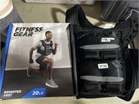 Lot of 2 20lbs fitness gear weight vest